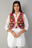 Cotton Kutchi Embroidered Short Jacket/Koti/Shrug (REG-136)