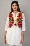 Cotton Kutchi Embroidered Short Jacket/Koti/Shrug (REG-137)