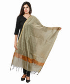 Banarasi Solid Cotton Silk Dupatta-Copper