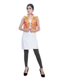 Banjara India Women's Cotton Blend Kutchi Embroidered Sleeveless Short Jacket/Koti/Shrug (Bullet) - SJK-BLT05 - Banjara India