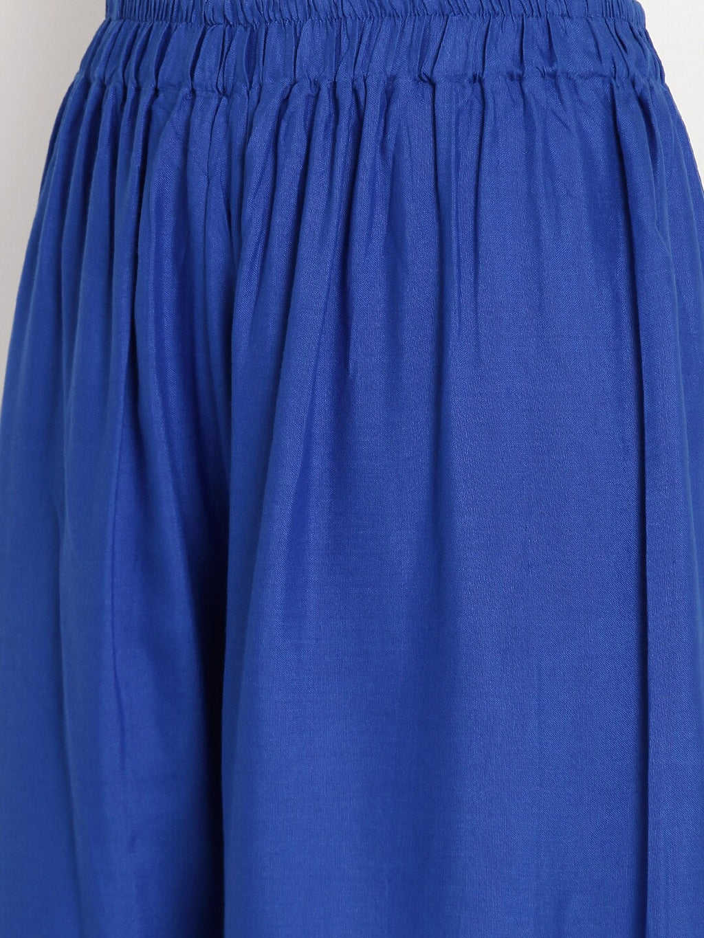 Banjara India Women's Plain Rayon Palazzo - Blue