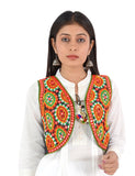 Banjara India Women’s Cotton Blend Kutchi Embroidered Sleeveless Short Ethnic Jacket/Koti (SSE-1001) – Black - Banjara India