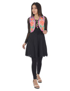 Banjara India Women’s Cotton Blend Kutchi Embroidered Sleeveless Short Ethnic Jacket/Koti (SSE-2002) – Beige - Banjara India
