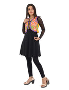 Banjara India Women’s Cotton Blend Kutchi Embroidered Sleeveless Short Ethnic Jacket/Koti (SSE-2002) – Yellow - Banjara India