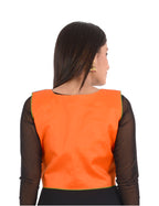 Banjara India Women’s Cotton Blend Kutchi Embroidered Sleeveless Short Ethnic Jacket/Koti (SSE-3003) – Orange - Banjara India