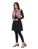 Banjara India Women’s Cotton Blend Kutchi Embroidered Sleeveless Short Ethnic Jacket/Koti (SSE-4004) – Beige - Banjara India