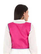 Banjara India Women’s Cotton Blend Kutchi Embroidered Sleeveless Short Ethnic Jacket/Koti (SSE-4004) – Pink - Banjara India