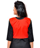 Banjara India Women's Cotton Blend Kutchi Embroidered Sleeveless Short Jacket/Koti/Shrug (Geo) - SSP-GEO03 - Banjara India