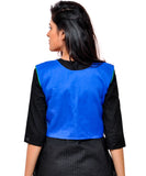 Banjara India Women's Cotton Blend Kutchi Embroidered Sleeveless Short Jacket/Koti/Shrug (Geo) - SSP-GEO04 - Banjara India