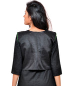 Banjara India Women's Cotton Blend Kutchi Embroidered Sleeveless Short Jacket/Koti/Shrug (Keri) - SSP-KERI01 - Banjara India