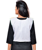 Banjara India Women's Cotton Blend Kutchi Embroidered Sleeveless Short Jacket/Koti/Shrug (Keri) - SSP-KERI02 - Banjara India