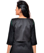 Banjara India Women's Cotton Blend Kutchi Embroidered Sleeveless Short Jacket/Koti/Shrug (Tanatan) - SSP-TAN01 - Banjara India