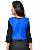 Banjara India Women's Cotton Blend Kutchi Embroidered Sleeveless Short Jacket/Koti/Shrug (Tanatan) - SSP-TAN04 - Banjara India