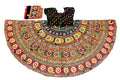 Banjara India Cotton Long Flair Aari Embroidery Kutch Work (Lehenga Choli) Chaniya Choli Set with Dupatta--SuperDivdo-01