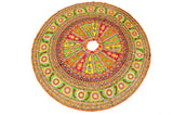 Banjara India Cotton Long Flair Aari Embroidery Kutch Work (Lehenga Choli) Chaniya Choli Set with Dupatta-TALWAR-05