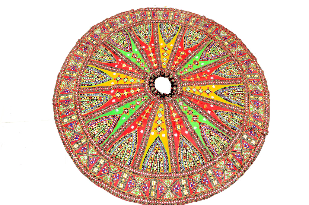 Banjara India Cotton Long Flair Aari Embroidery Kutch Work