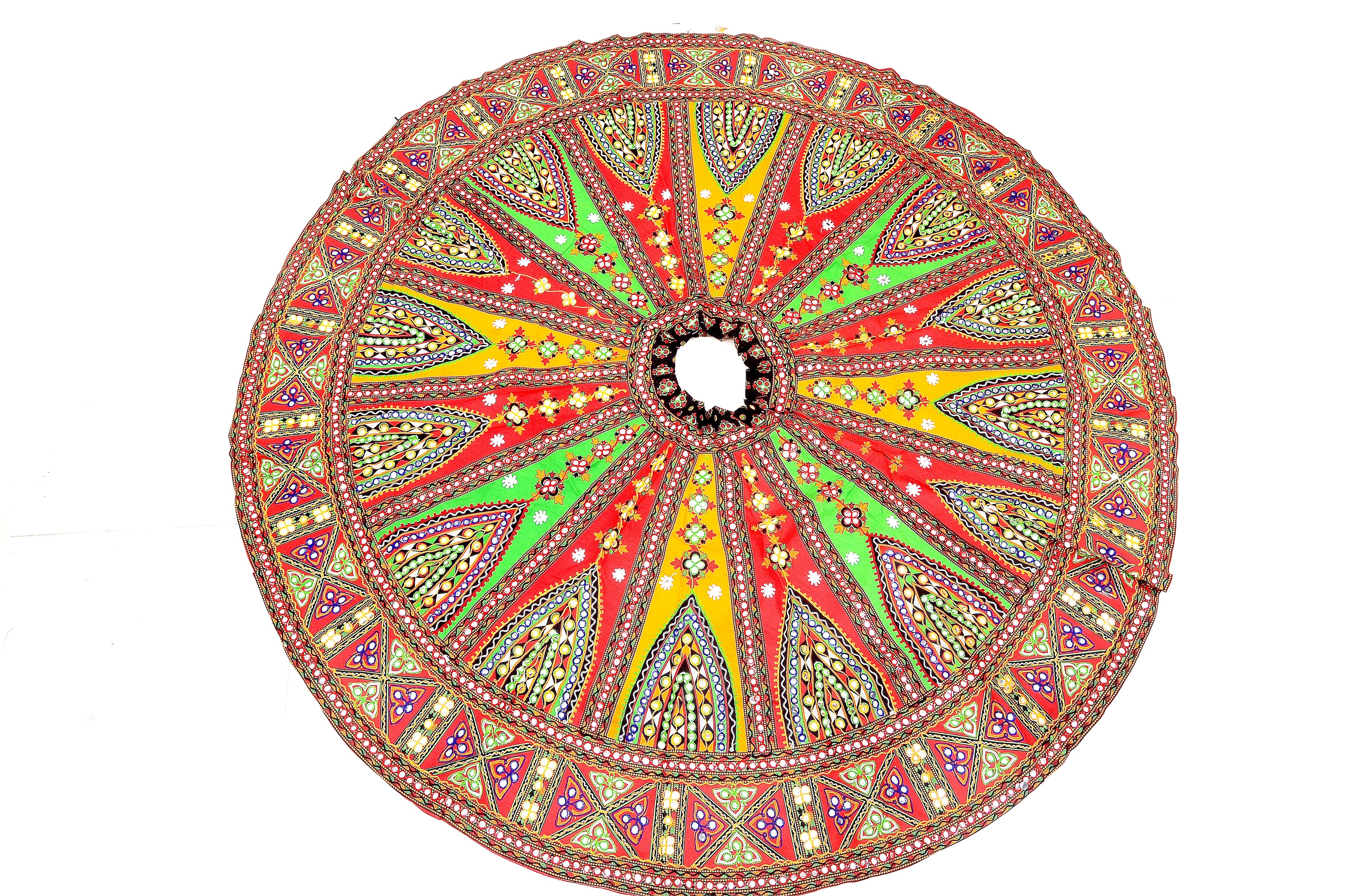Banjara India Cotton Long Flair Aari Embroidery Kutch Work