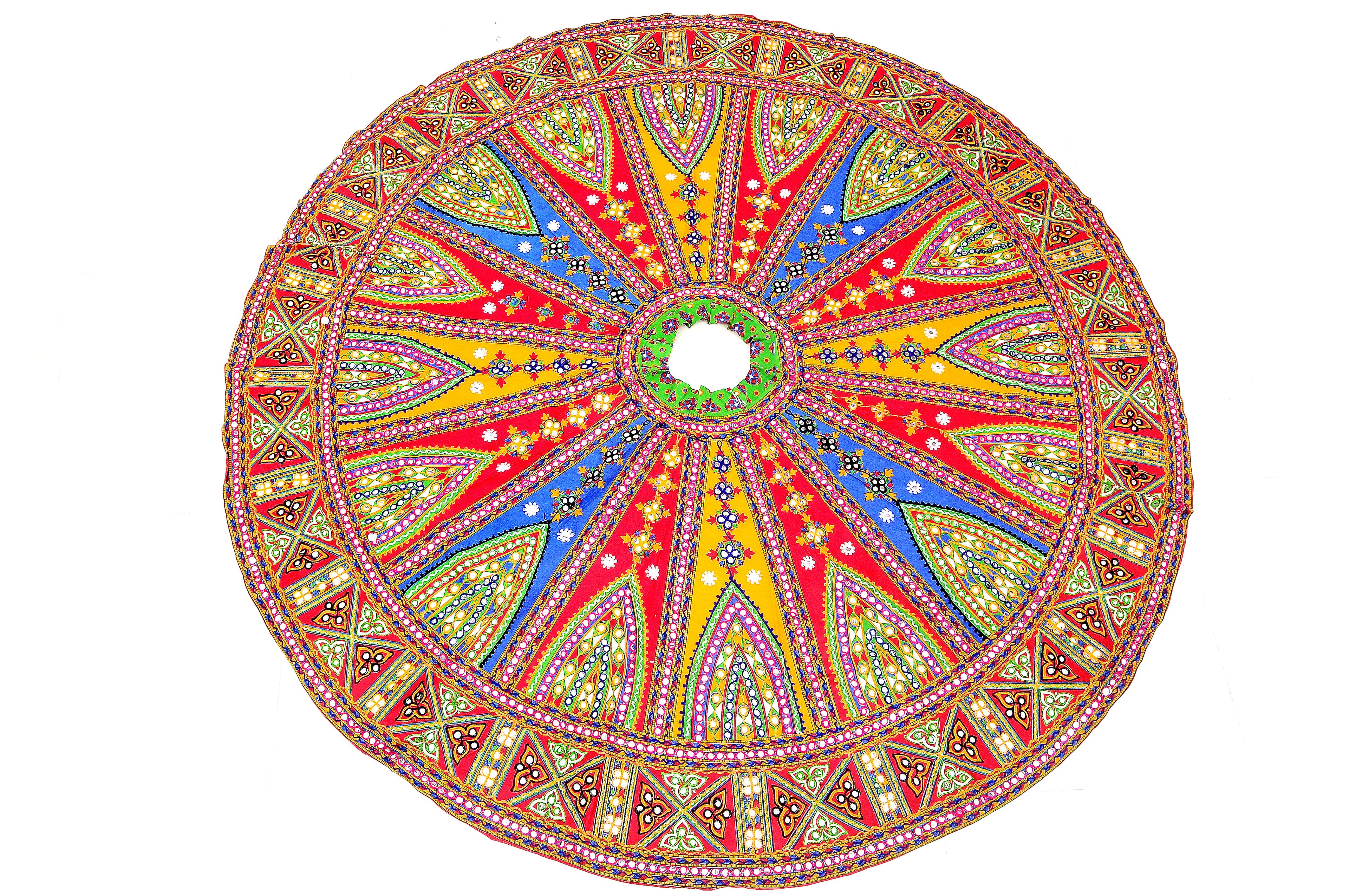Banjara India Cotton Long Flair Aari Embroidery Kutch Work