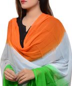 Soft Chiffon Tricolour Dupatta (Independence Day Special)