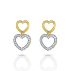 Charms Designer Gold Plated Jewellery Set with Earrings for Women/Girls (NECK-15)