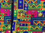 Pre-Order: Kutch Work Long Boho Style Blazer - Yellow