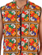 Banjara India Kutch Work Embroidered Navratri Koti/Jacket for Men