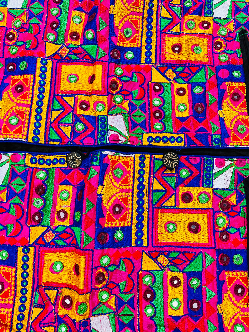 Pre-Order: Kutch Work Long Boho Style Blazer - Pink