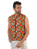 Banjara India Kutch Work Embroidered Navratri Koti/Jacket for Men