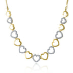 Charms Designer Gold Plated Jewellery Set with Earrings for Women/Girls (NECK-15)