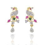 Charms Designer Gold Plated Peacock Jewellery Set for Women (NECK-23)