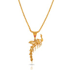 Charms Amazing Gold Plated Peacock Jewellery Set for Women (NECK-07)