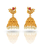 Charms Amazing Gold Plated Peacock Jewellery Set for Women (NECK-07)