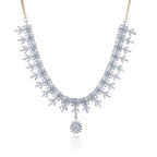 Charms Sparkling AD Jewellery Set with Earrings for Women/Girls (NECK-17)