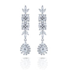 Charms Sparkling AD Jewellery Set with Earrings for Women/Girls (NECK-17)