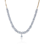 Charms Sparkling AD Jewellery Set with Earrings for Women/Girls (NECK-22)