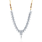 Charms Sparkling AD Jewellery Set with Earrings for Women/Girls (NECK-34)
