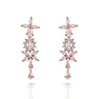 Charms Sparkling AD Jewellery Set with Earrings for Women/Girls (NECK-35)