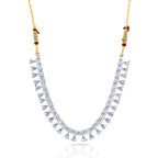 Charms Sparkling AD Jewellery Set with Earrings for Women/Girls (NECK-37)