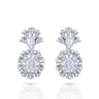 Charms Sparkling AD Jewellery Set with Earrings for Women/Girls (NECK-37)