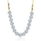 Charms Sparkling AD Jewellery Set with Earrings for Women/Girls (NECK-38)