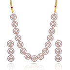 Charms Sparkling AD Jewellery Set with Earrings for Women/Girls (NECK-39)