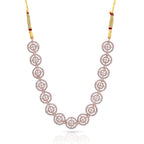 Charms Sparkling AD Jewellery Set with Earrings for Women/Girls (NECK-39)
